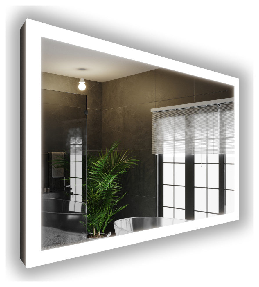 Gabriella Modern LED Bathroom Vanity Mirror, 30"x48"