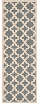 Safavieh Courtyard Cy6913-246 Anthracite, Beige Area Rug, 2'3" X 14'0"