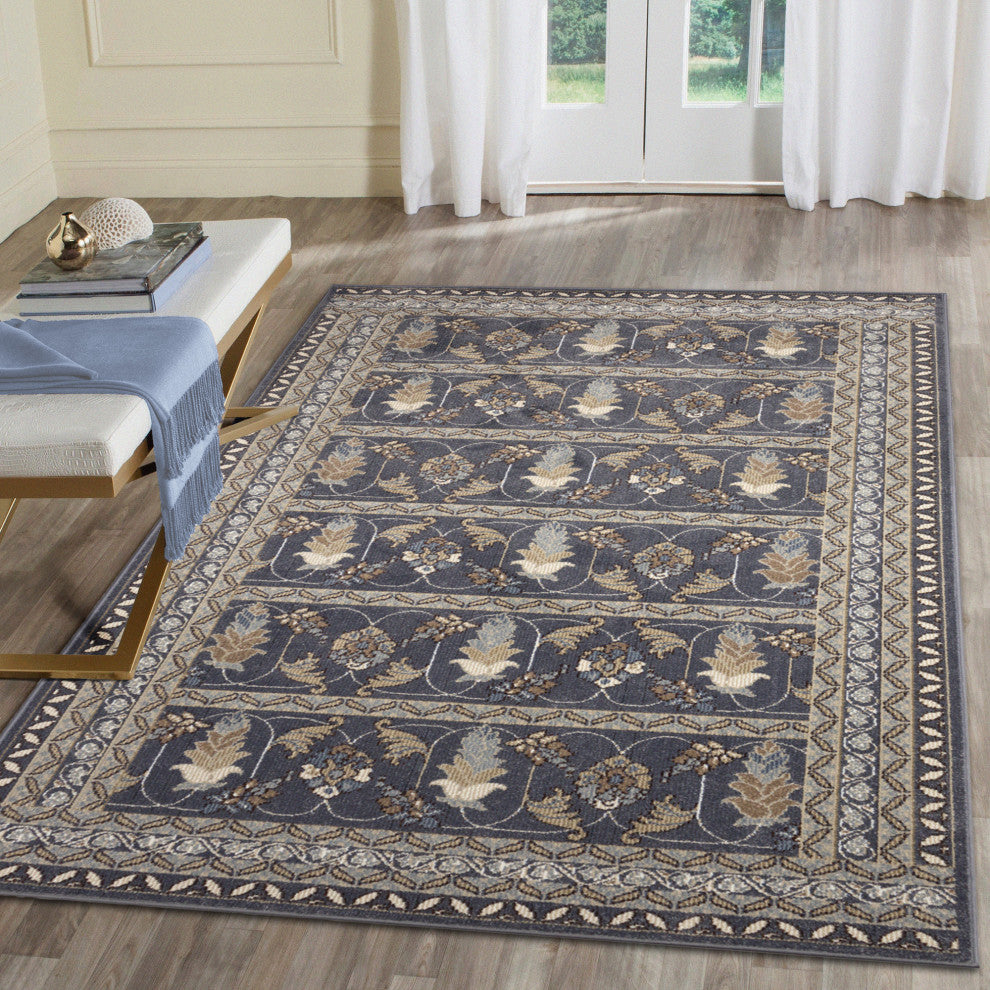 Ariana Sarai Indoor Rug Navy 5'3"x7'6"