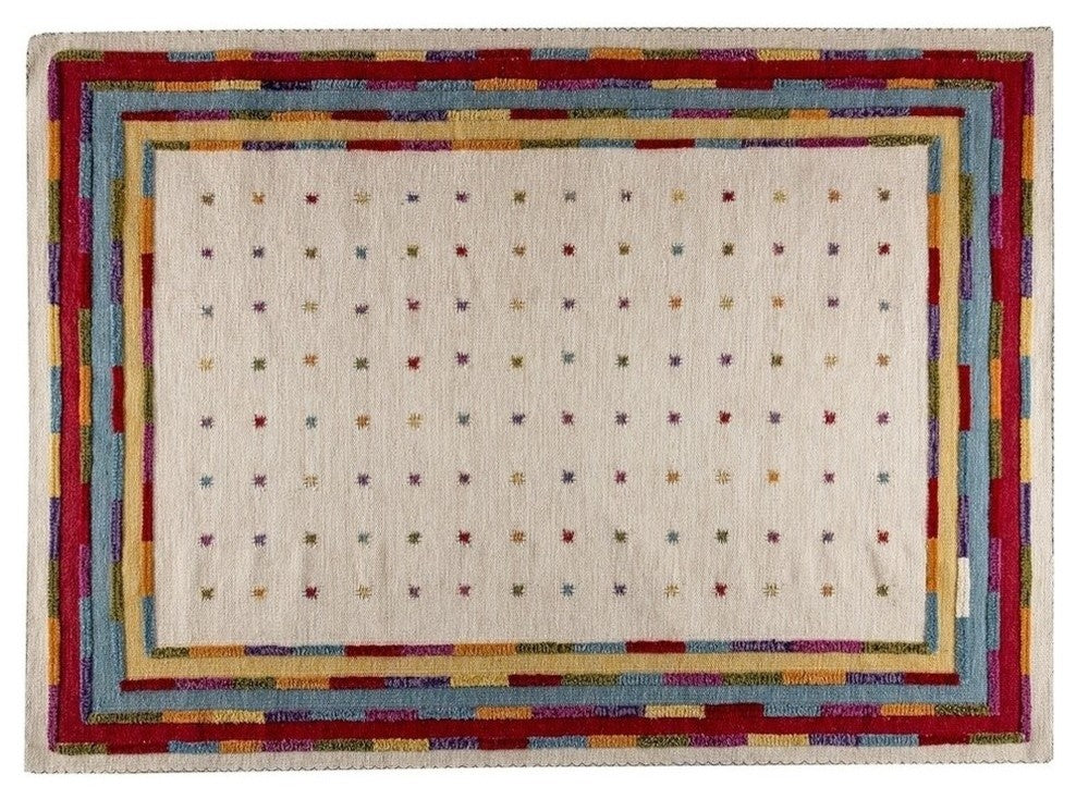 Khema6 Rug, White Multi, 4'6"x6'6"