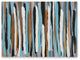 Passing Crowd Modern Hand Painted Canvas Abstract Art - 96" x 70"