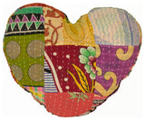 Heart Shape - Kantha Pillow