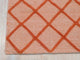 Handmade Wool Orange Transitional Trellis Xavier Rug, 6'x9'