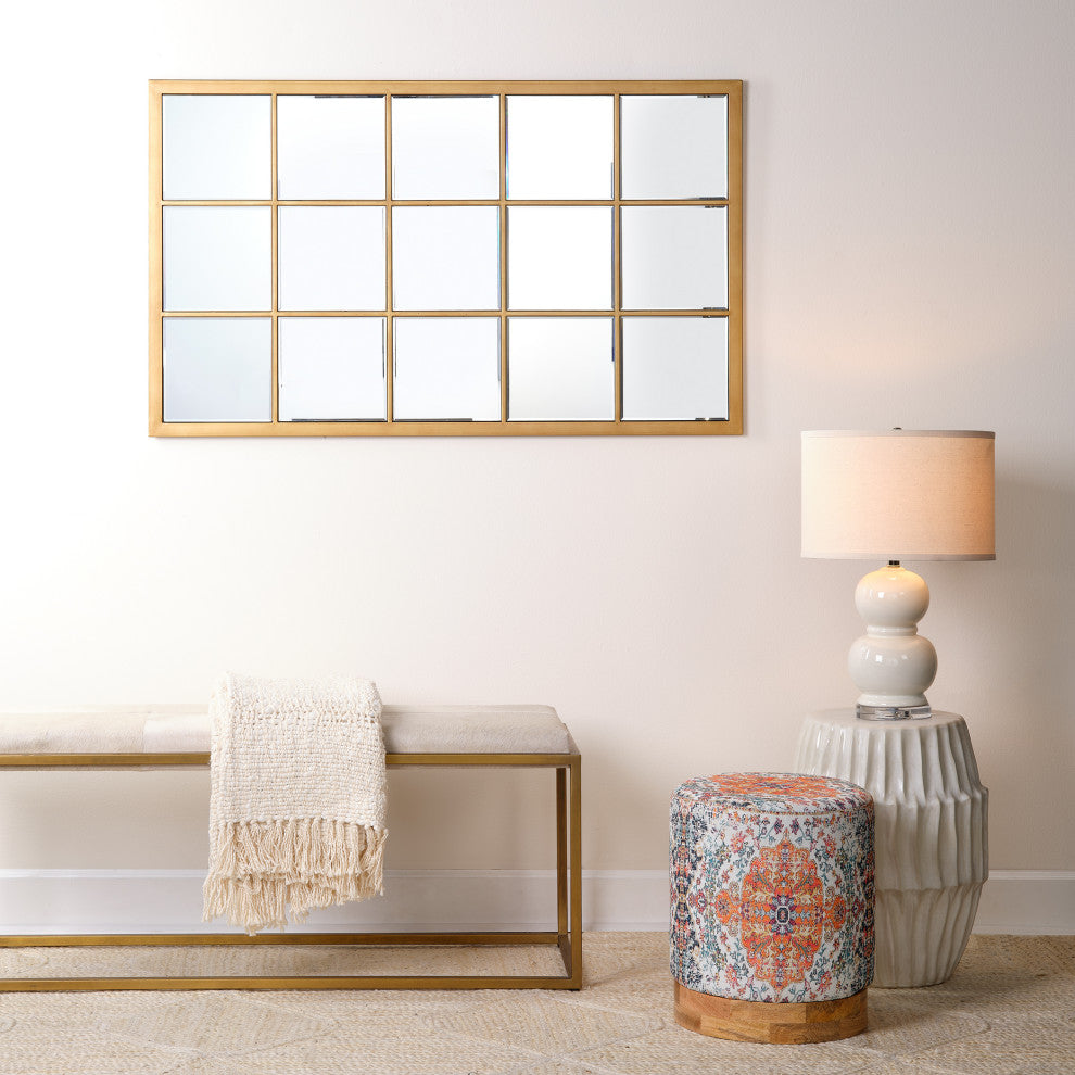 Algae Side Table, Blue Ombre Ceramic, White Ombre