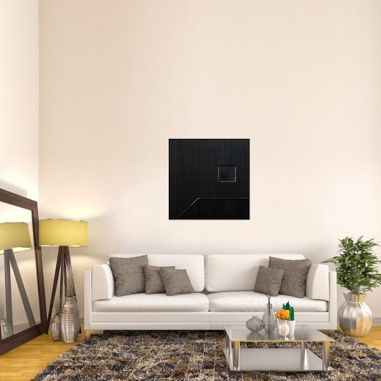 "The Hatch" Framed Canvas Giclee by Gilbert Claes, 37x37"