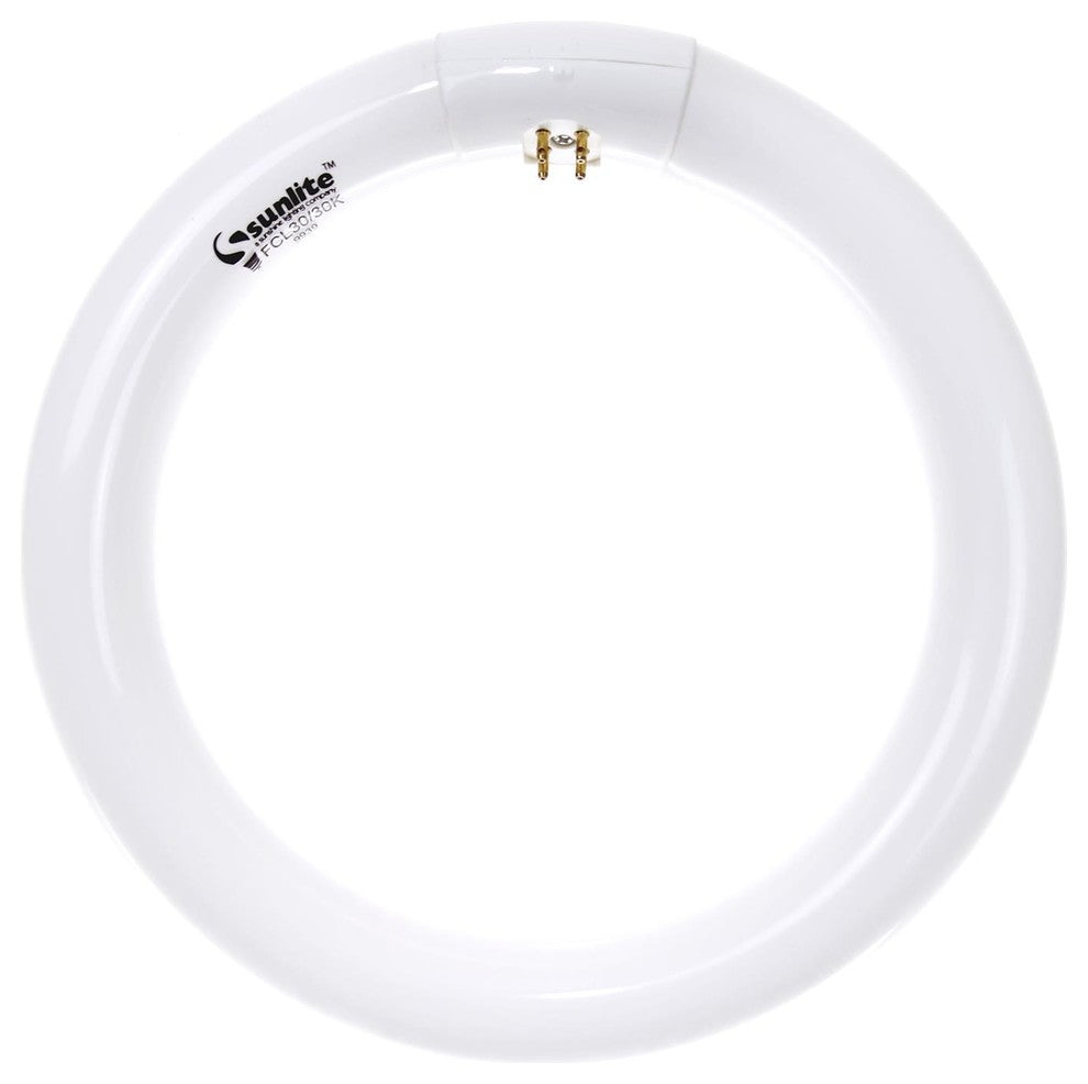 Sunlite 30 Watt T9 Circline, 4-Pin Base, Super White