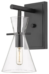 Innovations 354-1W-BK-CL Colden 1 Light 5.875" Bath Vanity Light, Matte Black