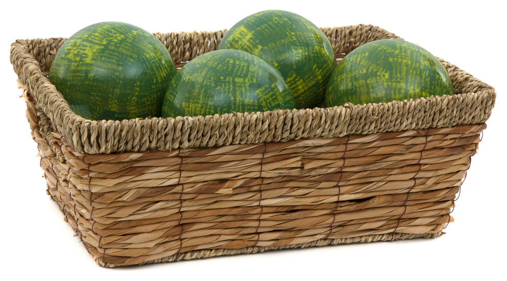 4" Green Porcelain Ball Set