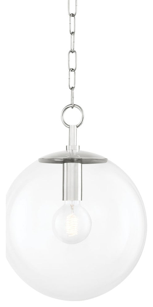 Juliana 1-Light Small Pendant Polished Nickel