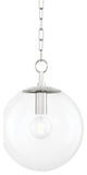 Juliana 1-Light Small Pendant Polished Nickel