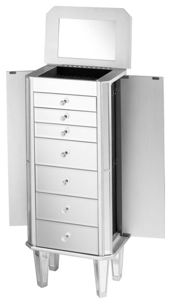 Dayna Mirrored Jewelry Armoire
