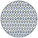 Sullivan's Island Accent Rug, Indoor/Outdoor, Marine, Round 3'