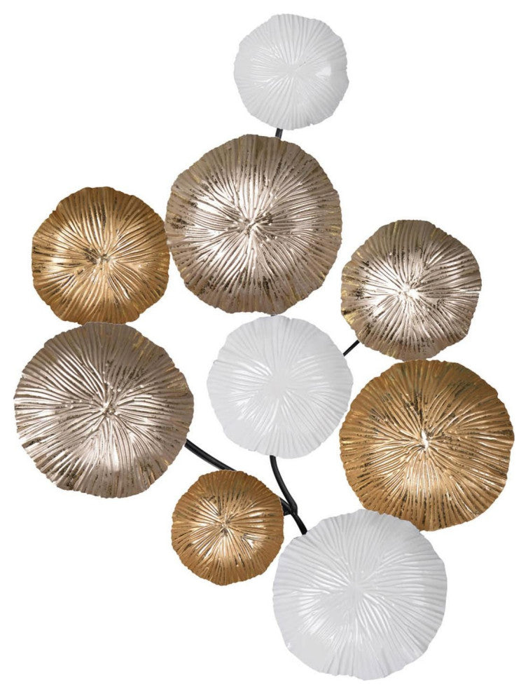 Retro Modern 24" Metallic Metal Wall Art
