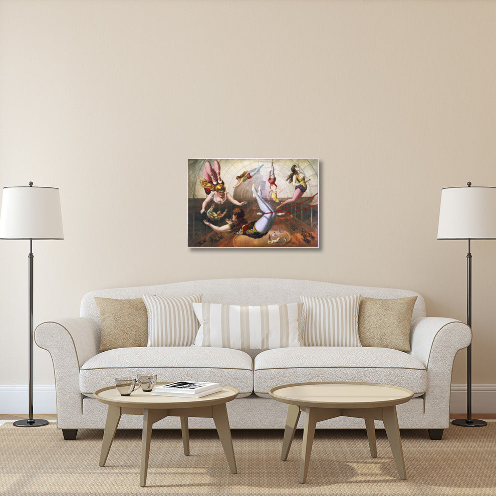 "Trapeze Artists In Circus" Canvas by Hollywood Photo Archive, 40x27"