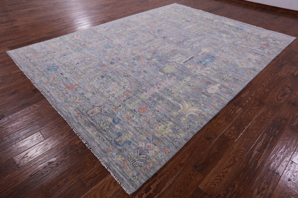 8' 11" X 12' 3" Turkish Oushak Handmade Wool Rug - Q13331