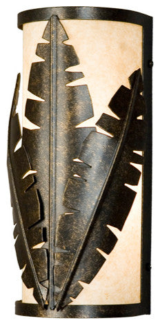 5 Wide Tiki Wall Sconce