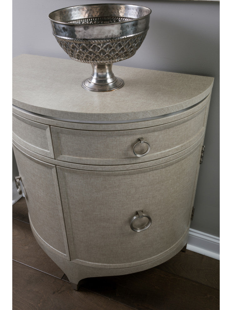 Zeitgeist Linen Demilune Chest