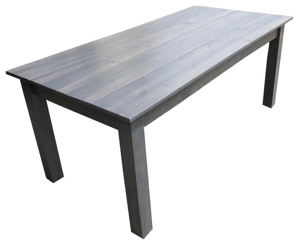 Grey Farmhouse Table, 42
