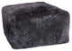 HomeRoots 24" x 24" x 12" Brisa Short-Hair Sheepskin Cube Pouf