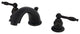 Kingston Brass Widespread Bathroom Faucet With Retail Pop-Up, Oil Rubbed Bronze