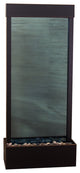 Harmony River Center Mount Water Fountain, Blue Glass, Blackened Copper, Standar