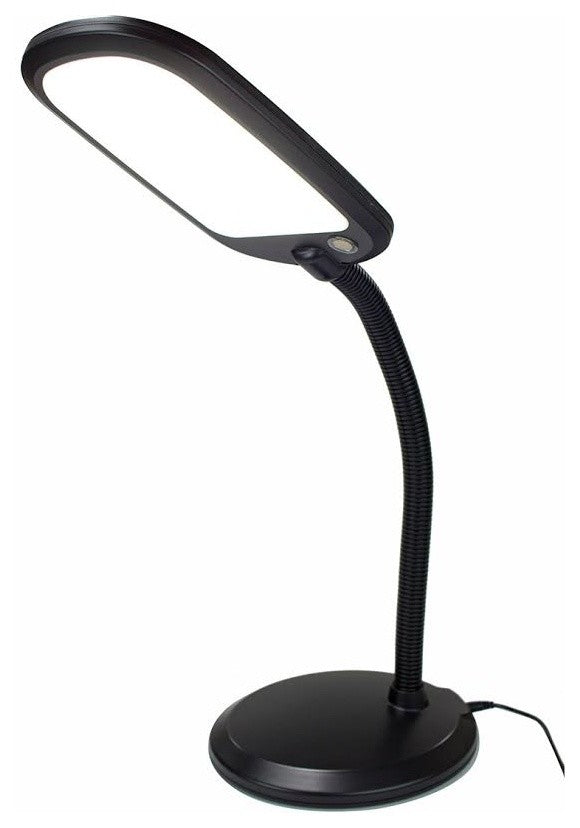 Slim Design LED Bright Reader Natural Daylight Full Spectrum Desk Lamp Black