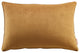 Enhance 24" Lumbar Performance Velvet Throw Pillow, Cognac
