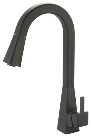 i3 Pull-Down Kitchen Faucet, Matte Black