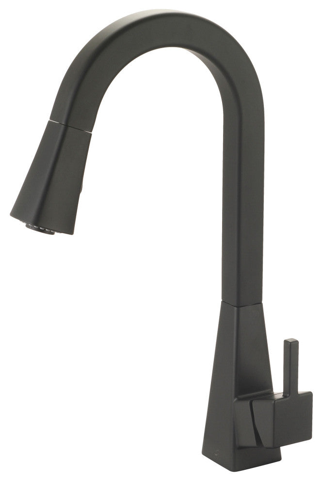 i3 Pull-Down Kitchen Faucet, Matte Black