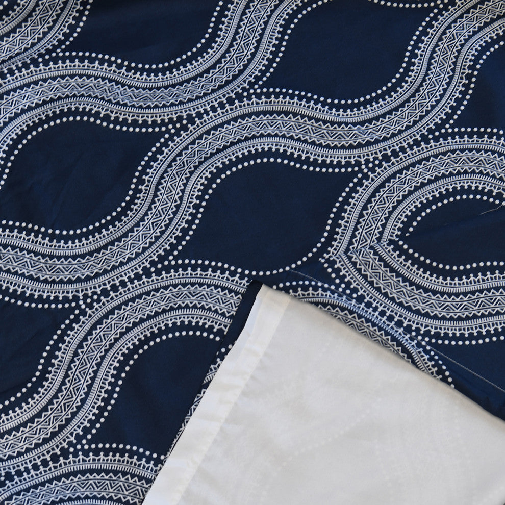 Charleston Curtains, Set of 2, Cobalt Blue, 60"x84"