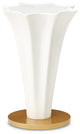 La Terrazza Chairside Table, Creamy Pearl