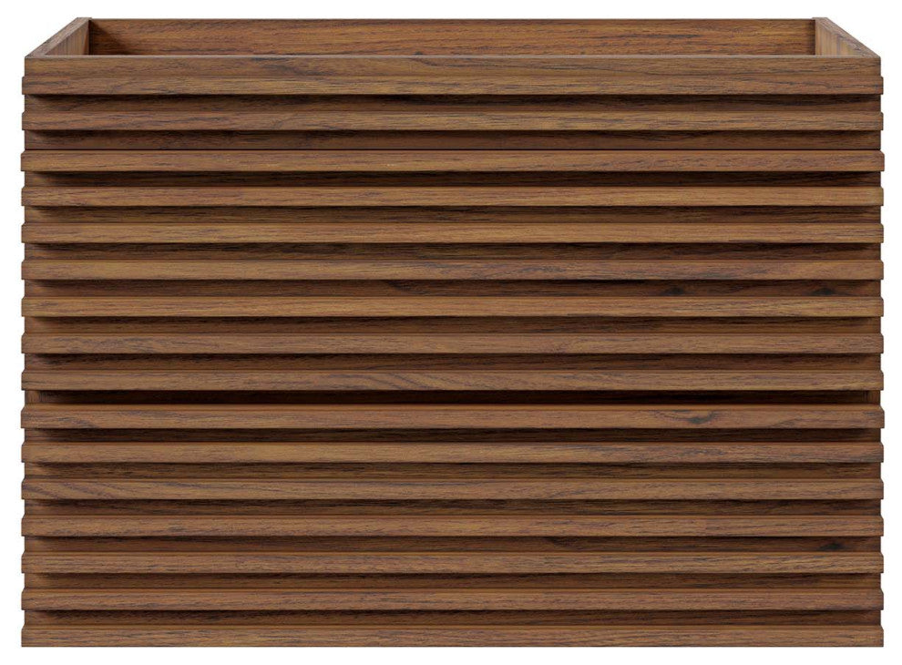 Render 30" Wall-Mount Bathroom Vanity, Walnut
