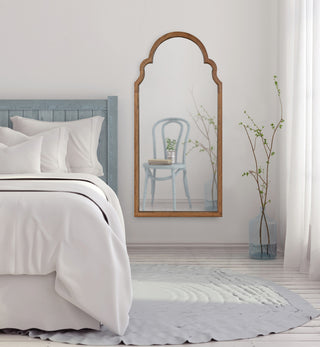 Hogan Arch Framed Mirror, Rustic Brown 24x48