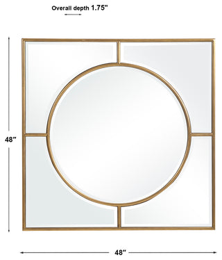 Uttermost Stanford Gold Square Mirror