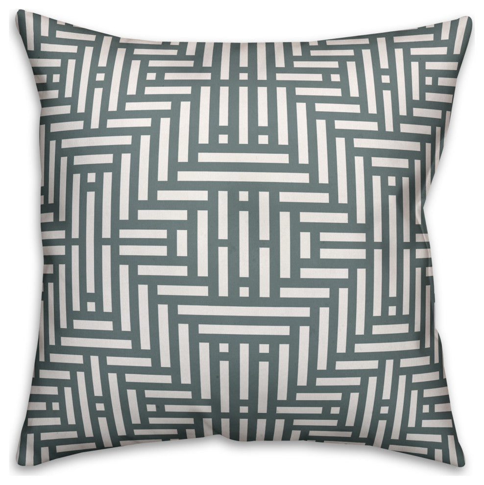 Aztec Line Pattern 26x26 Spun Poly Pillow