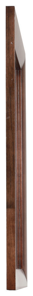 Marilla 35"x39"Modern Rectangle Framed Dresser Mirror, Cappuccino