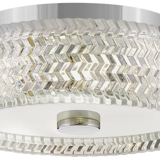 Hinkley Ellie 12" Small Flush Mount Ceiling Light, Chrome