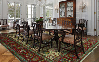 Semi Antique Martin Ivory/Red Rug, 9'7x13'0
