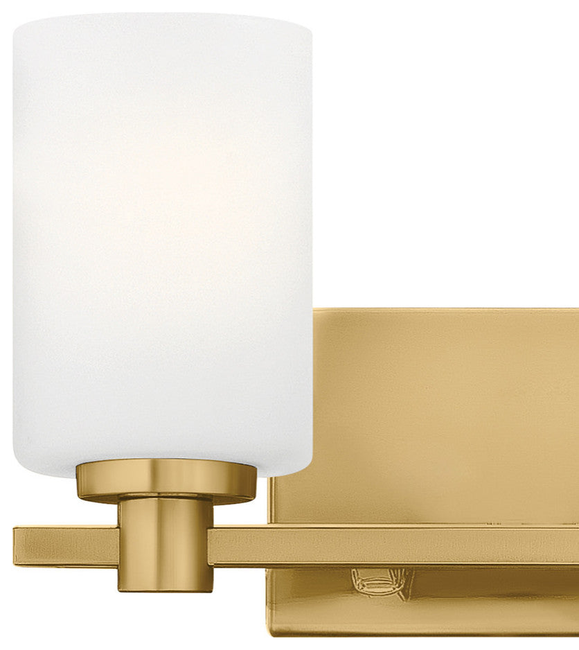 Hinkley Karlie Bathroom Vanity Light, Lacquered Brass, 2 Light