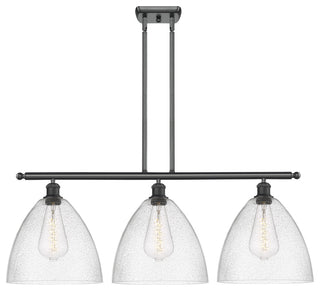 Innovations 516-3I-BK-GBD-124-LED 3 Light Island Light, Matte Black