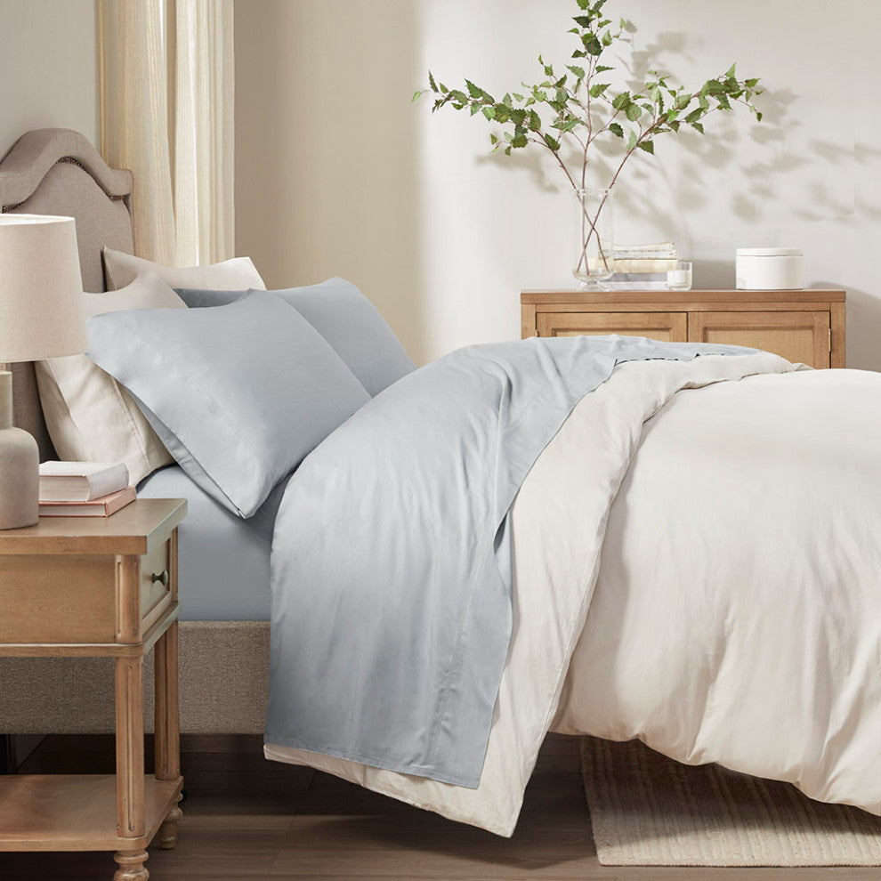 Sleep Philosophy Rayon from Bamboo 4PC Sheet Set, Grey