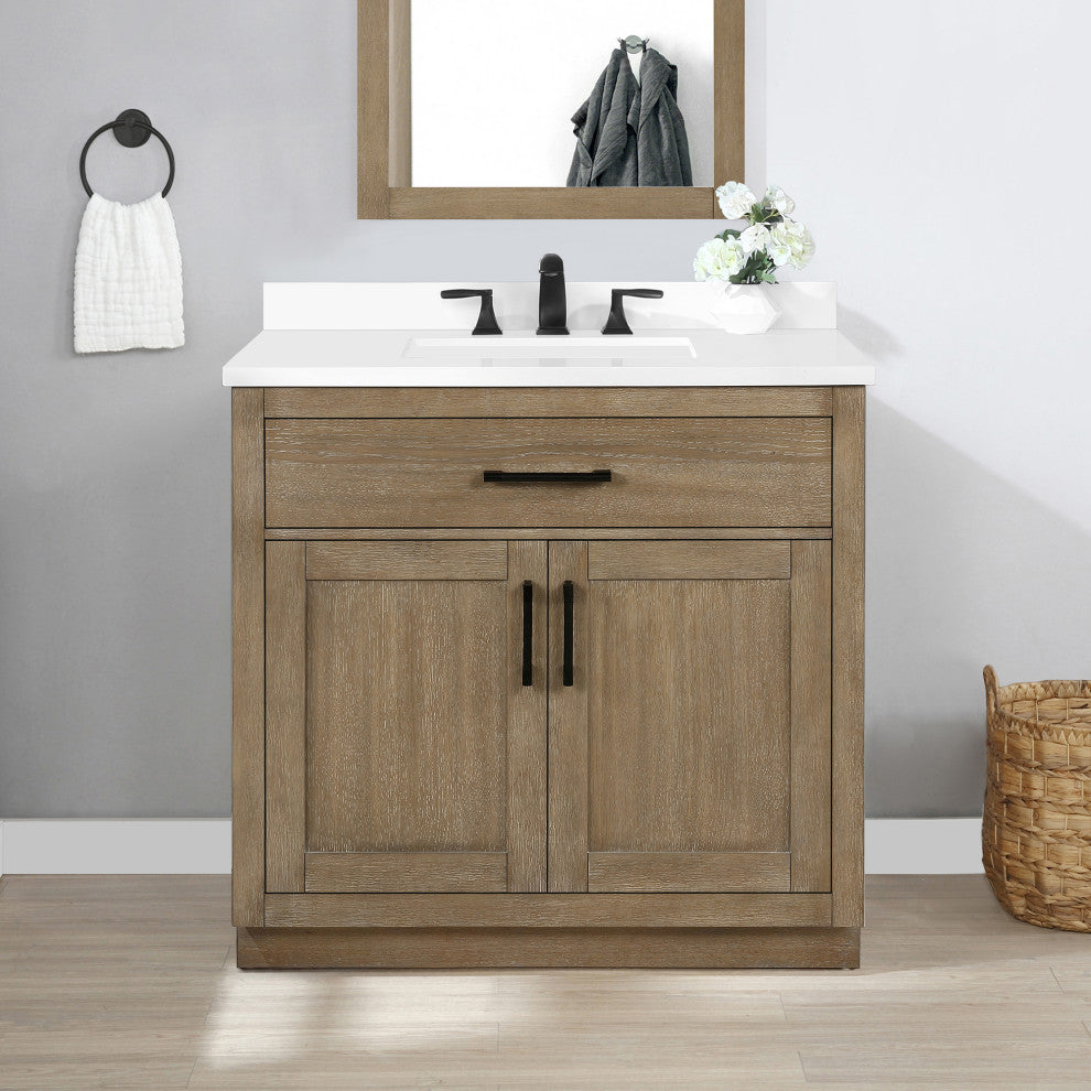 OVE Decors Bailey Vanity, Driftwood Oak, 42"