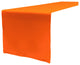 LA Linen Polyester Poplin Table Runner 14"x108", Orange