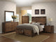 Merrilee Storage Bed, Queen, Oak, Eastern King Storage Bed