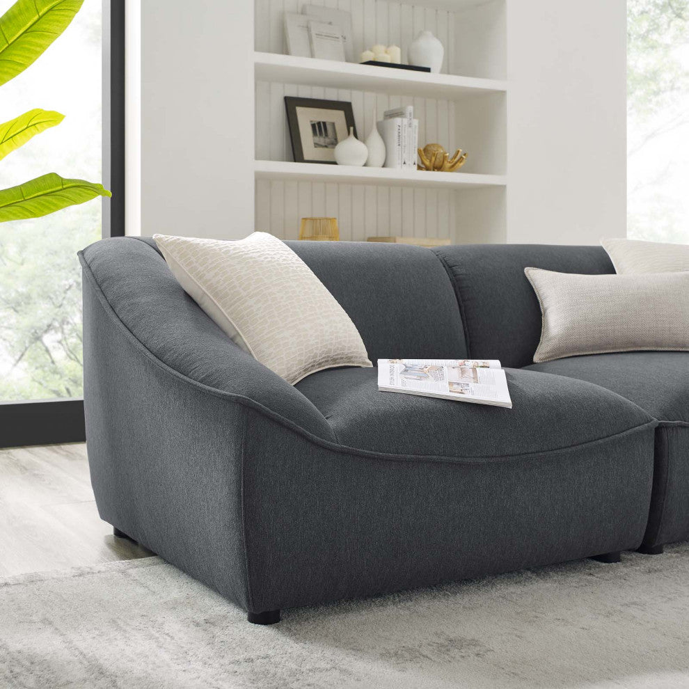 Comprise 2-Piece Loveseat Charcoal