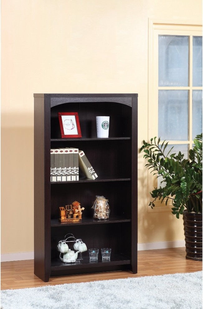 Modern style 4-Tier Bookcase With 4 Open Shelves.