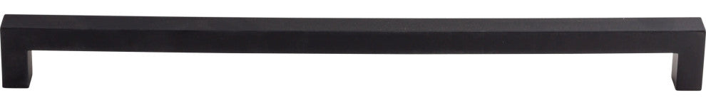 Top Knobs M1840 Square 12 Inch Center to Center Handle Cabinet - Flat Black