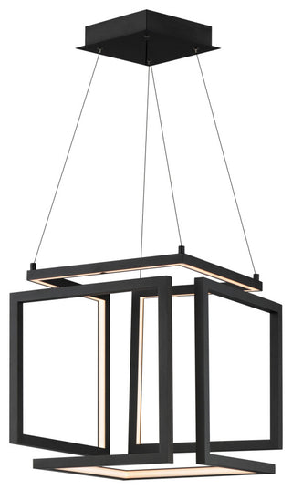 ET2 E21262 Penrose 16"W LED Abstract Square Chandelier - Gold