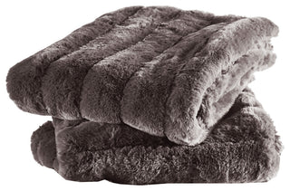 Super Mink Throw Pillow Covers Set of 2, Silver Grey, 26''x26''