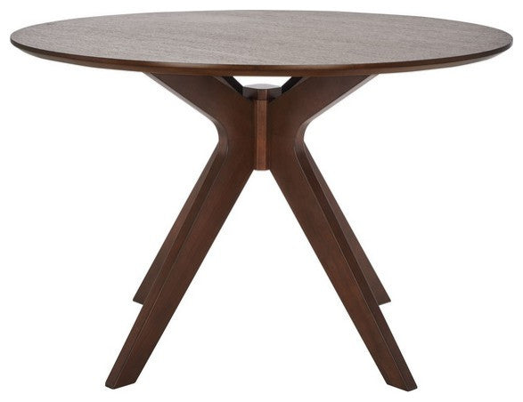Safavieh Couture Carolee 46" Round Dining Table Walnut